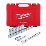 MILWAUKEE ELECTRIC TOOL CORP 28-Pc. Metric 6-Point Ratchet & Socket Set, 1/2 In. Drive