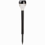 FUSION PRODUCTS LTD. Solar Stake Light, Black Plastic, Round ELECTRICAL FUSION PRODUCTS LTD.