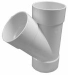 IPEX USA LLC-CANPLAS Canplas 414133BC Pipe Wye, 3 in, Hub, PVC, White, SCH 20 Schedule PLUMBING, HEATING & VENTILATION IPEX USA LLC-CANPLAS