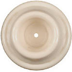 ASSA ABLOY AMERICAS RESIDENTIALI NC Doorstop, Wall-Mount, Flexible, White, 2-Pk.