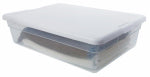 STERILITE Sterilite 16558010 Storage Box, 28 qt Capacity, Plastic, Clear/White HOUSEWARES STERILITE   