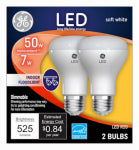 GE GE 93116048 Light Bulb, Directional, R20 Lamp, 50 W Equivalent, Medium Lamp Base, Dimmable, Clear, Soft White Light ELECTRICAL GE