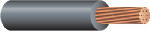 SOUTHWIRE/COLEMAN CABLE Building Wire, 4 Stranded, Black, 500 Ft.