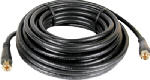 JEM ACCESSORIES, INC. RG6 Coaxial Cable With "F" Connectors, Black, 25 Ft.