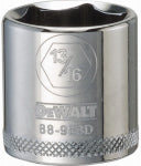 DEWALT DEWALT DWMT88983OSP Drive Hand Socket, 13/16 in Socket, 3/8 in Drive, 6-Point, Steel, Polished Chrome Vanadium TOOLS DEWALT