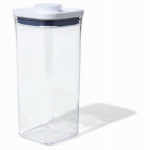 OXO INTERNATIONAL Good Grips POP Food Storage Container, Clear Plastic Square, 1.7 Qt.