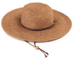 HEARTLAND GARDEN,INC Wide Brim Braided Hat - Dark Brown CLOTHING, FOOTWEAR & SAFETY GEAR HEARTLAND GARDEN,INC