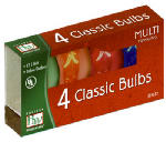 VAST LIGHTING CORP. Christmas Lights Replacement Bulb, C7, Multi-Color Twinkling, 4-Pk. HOLIDAY & PARTY SUPPLIES VAST LIGHTING CORP.