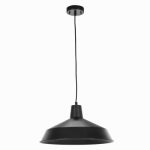 GLOBE ELECTRIC 1-Light Pendant, Painted Matte Black Finish ELECTRICAL GLOBE ELECTRIC