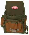 BUCKET BOSS Bucket Boss 54140 Tool Pouch, 9-Pocket, Poly Ripstop Fabric, Brown/Green, 7-1/2 in W, 9 in H, 3 in D TOOLS BUCKET BOSS