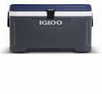 IGLOO Igloo Maxcold Latitude Series 49972 Cooler, 70 qt Cooler, Polyurethane, Blue/Gray, 5 days Ice Retention OUTDOOR LIVING & POWER EQUIPMENT IGLOO