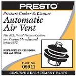 NATIONAL PRESTO Presto 09911 Pressure Cooker Air Vent, Automatic HOUSEWARES NATIONAL PRESTO   