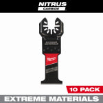 MILWAUKEE ELECTRIC TOOL CORP Open-Lok Extreme Materials Oscillating Multi-Tool Blades, Nitrus Carbide, 1-3/8 In., 10-Pk. TOOLS MILWAUKEE ELECTRIC TOOL CORP