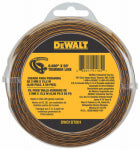 DEWALT DEWALT DWO1DT801 Trimmer Line, 0.080 in Dia, 50 ft L, Yellow OUTDOOR LIVING & POWER EQUIPMENT DEWALT