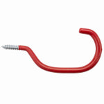 ASSA ABLOY AMERICAS RESIDENTIALI NC Bicycle Hook, Red Vinyl-Coated Steel, 4 In. HARDWARE & FARM SUPPLIES ASSA ABLOY AMERICAS RESIDENTIALI NC