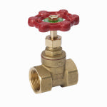 B & K INDUSTRIES B & K ProLine Series 100-407NL Gate Valve, 1-1/2 in Connection, FPT, 200/125 psi Pressure, Brass Body PLUMBING, HEATING & VENTILATION B & K INDUSTRIES
