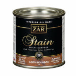 ZAR ZAR 11506 Wood Stain, Modern Walnut, Liquid, 0.5 pt, Can PAINT ZAR