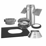 SELKIRK CORPORATION Selkirk Sure-Temp 6 In. Stainless Steel Pitched Ceiling Chimney Support Kit