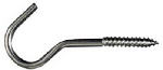 ASSA ABLOY AMERICAS RESIDENTIALI NC Screw Hook, Stainless Steel, 1/4 x 4-1/4 In.