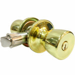 TAIWAN FU HSING INDUSTRIAL CO Tulip-Style Knob Mobile Home Entry Lockset, Polished Brass HARDWARE & FARM SUPPLIES TAIWAN FU HSING INDUSTRIAL CO