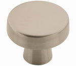 AMEROCK Blackrock Cabinet Knob, Satin Nickel, 1-5/16 In.