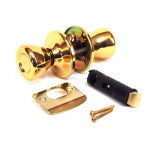 US HARDWARE US Hardware D-601B Door Passage Lockset, Metal, Brass AUTOMOTIVE US HARDWARE