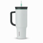 TROVE BRANDS, LLC Travel Tumbler, Stainless Steel, Cloudscape (Grey/White), 40 oz. HOUSEWARES TROVE BRANDS, LLC   