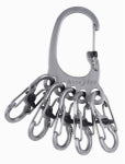 NITE IZE INC BigFoot Locker KeyRack Key Holder, 5 S-Biner MicroLocks, Stainless Steel HARDWARE & FARM SUPPLIES NITE IZE INC