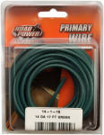COLEMAN CABLE CCI 56421933 Primary Wire, 14 AWG Wire, 60 VDC, Copper Conductor, Green Sheath, 17 ft L AUTOMOTIVE COLEMAN CABLE