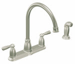 MOEN Moen Banbury Series CA87000SRS Kitchen Faucet, 1.5 gpm, 2-Handle, Stainless Steel, Stainless Steel, Lever Handle PLUMBING, HEATING & VENTILATION MOEN