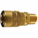 MILTON INDUSTRIES M-Style Air Tool Coupler, Brass, 3/8 In. MNPT