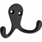 ASSA ABLOY AMERICAS RESIDENTIALI NC Wall Hook for Clothes, Double Prong, Oil-Rubbed Bronze Finish, 2-Pk. HARDWARE & FARM SUPPLIES ASSA ABLOY AMERICAS RESIDENTIALI NC