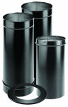 DURAVENT DuraBlack Stove Pipe Kit, Black Single-Wall Stainless Steel, 6-In.