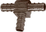 SHARKBITE/CASH ACME Barbed Insert Pipe Tee, Brass, 3/4 In., 10-Pk. PLUMBING, HEATING & VENTILATION SHARKBITE/CASH ACME