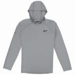 MILWAUKEE ELECTRIC TOOL CORP Workskin Hooded Sun Shirt, Long Sleeves, Gray, L