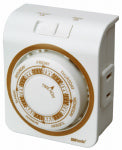 WOODS Woods 50003 Mechanical Timer, 15 A, 125 V, 1875 W, 7 days Time Setting, White ELECTRICAL WOODS