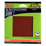 GATOR Gator 4072 Sanding Sheet, 4-1/2 in L, 4-1/2 in W, Extra Fine, 220 Grit, Aluminum Oxide Abrasive TOOLS GATOR