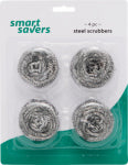 DO IT BEST SS 4PK SS Scrubber CLEANING & JANITORIAL SUPPLIES DO IT BEST