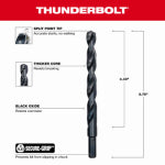 MILWAUKEE Milwaukee Thunderbolt 48-89-2736 Jobber Drill Bit, 15/32 in Dia, 5-3/4 in OAL, Parabolic Flute, 3-Flute TOOLS MILWAUKEE