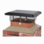 SHELTER Shelter SCADJ-L Adjustable Chimney Cap, Steel, Black, Powder-Coated, Fits Duct Size: 19-1/2 x 9-1/4 x 24-1/2 in PLUMBING, HEATING & VENTILATION SHELTER
