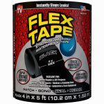FLEX SEAL Flex Tape TFSBLKR0405 Tape, 5 ft L, 4 in W, Rubber Backing HOUSEWARES FLEX SEAL   