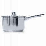 EPOCA INC Pure Intentions Stainless Steel Saucepan, Glass Lid, 2 Qts.