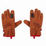MILWAUKEE ELECTRICAL TO Milwaukee 48-73-0012 Gloves, Unisex, L, Keystone Thumb, Elastic Cuff, Goatskin Leather, Black/Brown/Red CLOTHING, FOOTWEAR & SAFETY GEAR MILWAUKEE ELECTRICAL TO