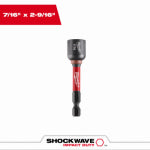 MILWAUKEE Milwaukee 49-66-4536 Nut Driver, 7/16 in Drive, 2-9/16 in L, 1/4 in L Shank, Hex Shank