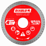 DIABLO Diablo DMADC0450 Saw Blade, 4-1/2 in Dia, 5/8 in, 20 mm, 7/8 in Arbor, Continuous Rim TOOLS DIABLO
