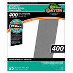 GATOR Gator 3281 Sanding Sheet, 11 in L, 9 in W, 400 Grit, Super Fine, Silicon Carbide Abrasive PAINT GATOR