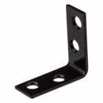 ASSA ABLOY AMERICAS RESIDENTIALI NC Corner Brace, Black, 1-1/2 x 5/8 In.