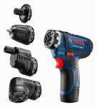 ROBERT BOSCH TOOL GROUP 12-Volt FlexiClick 5-In-1 Drill/Driver System, 2 Lithium-Ion Batteries