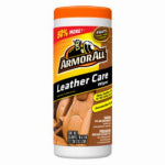 ARMORED AUTOGROUP Armor All 18581C Leather Wipes, 8.44 in L, 3.31 in W, Mild, Effective to Remove: Dirt, Soil, 30-Wipes AUTOMOTIVE ARMORED AUTOGROUP   