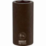 DEWALT DEWALT DWMT75133OSP Impact Socket, 1-1/8 in Socket, 1-13/32 in D Socket, 3/4 in Drive, 6-Point, CR-440 Steel TOOLS DEWALT